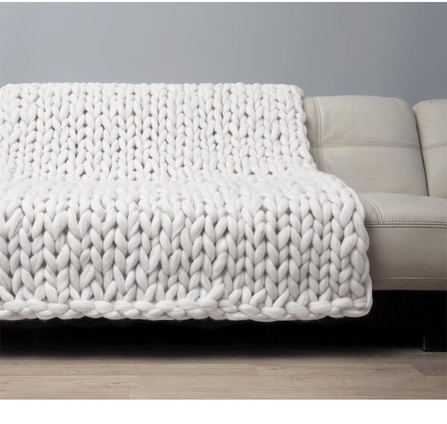 Super Chunky Blanket. Giant Knitted Merino Wool Throw. Big Etsy Australia