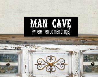 man cave sign - man cave decor - man cave wall decor - man cave wall art - man cave bar sign -man cave stuff - man cave art - gifts for him