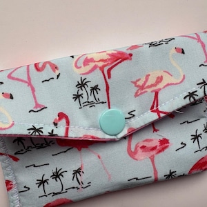 Roze flamingo-creditcardportemonnee