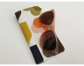 Orla Kiely fabric sunglasses case