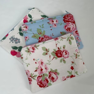 Cath Kidston quilted and zipped cosmetic bags