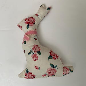 Liberty print handmade Easter bunny rabbit toy