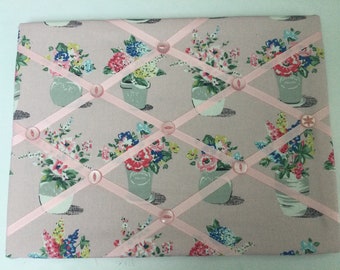 Cath Kidston plant pot fabric memoboard