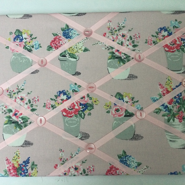 Cath Kidston plant pot fabric memoboard