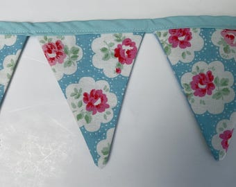 Cath Kidston handmade Blue Provence Rose Bunting