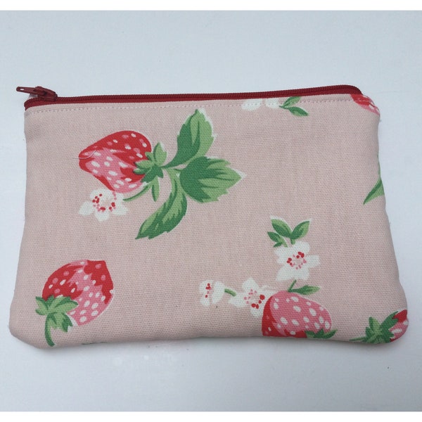 Cath Kidston strawberry print cosmetic bag
