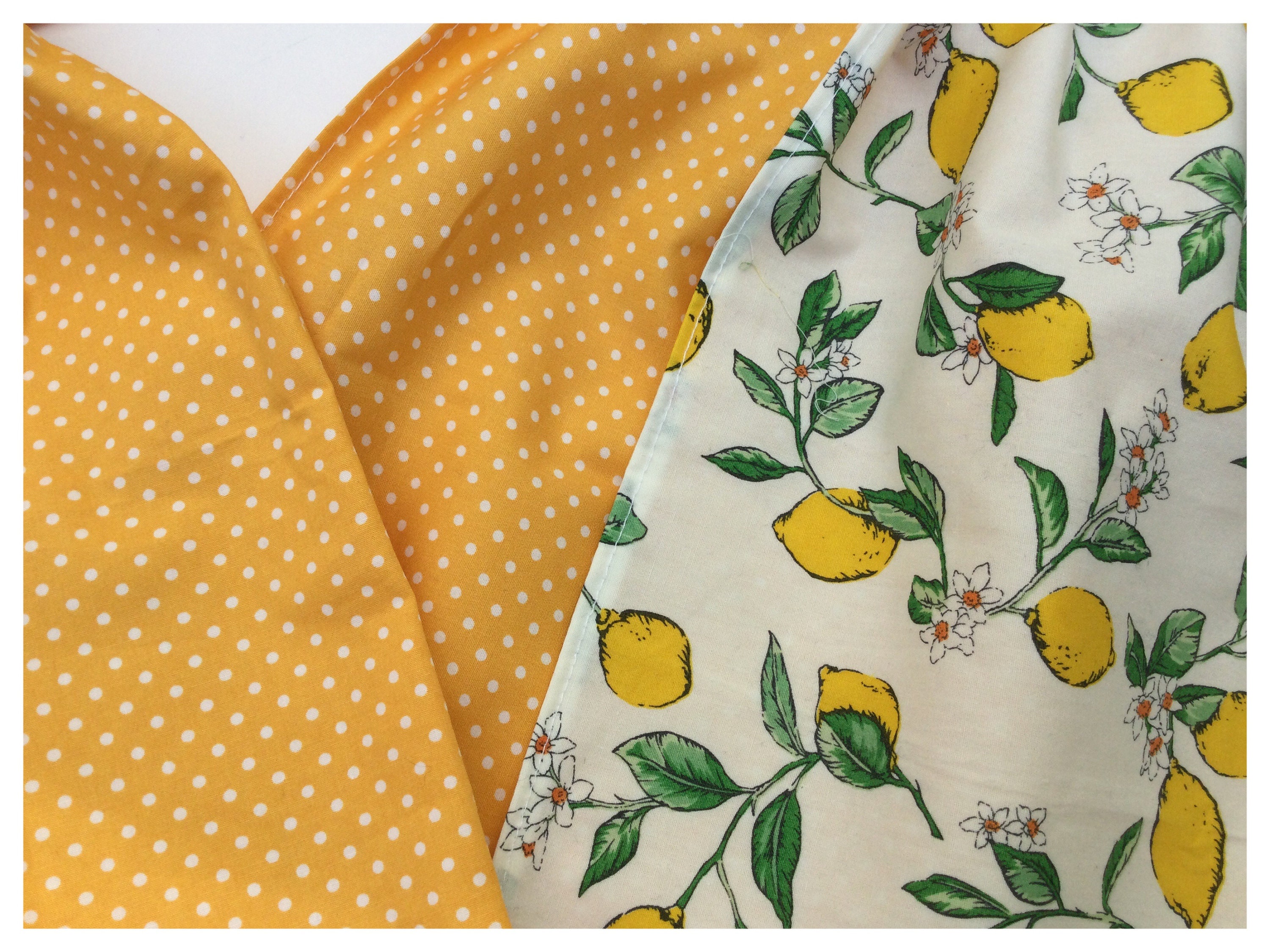 Retro Half Apron in Lemon Print | Etsy UK