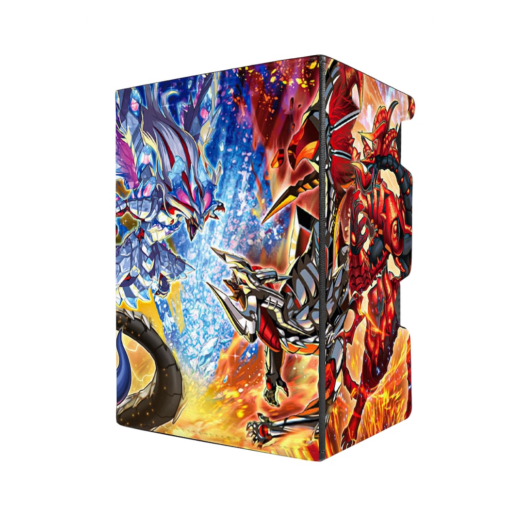 Branded Fusion Deck Box 100 Double Sleeved Cards & Dice Tray Yugioh