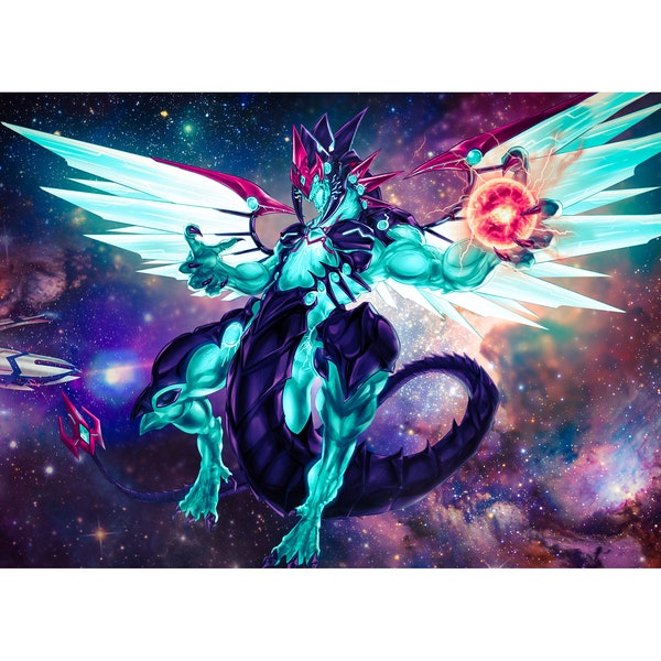 Galaxy Eyes Dragon Playmat! - Yu-Gi-Oh 24"x12" Cloth Top Rubber Back - Mouse Pad - Kite - Kito -  Photon - Drago Fotonico - Galaxieaugen