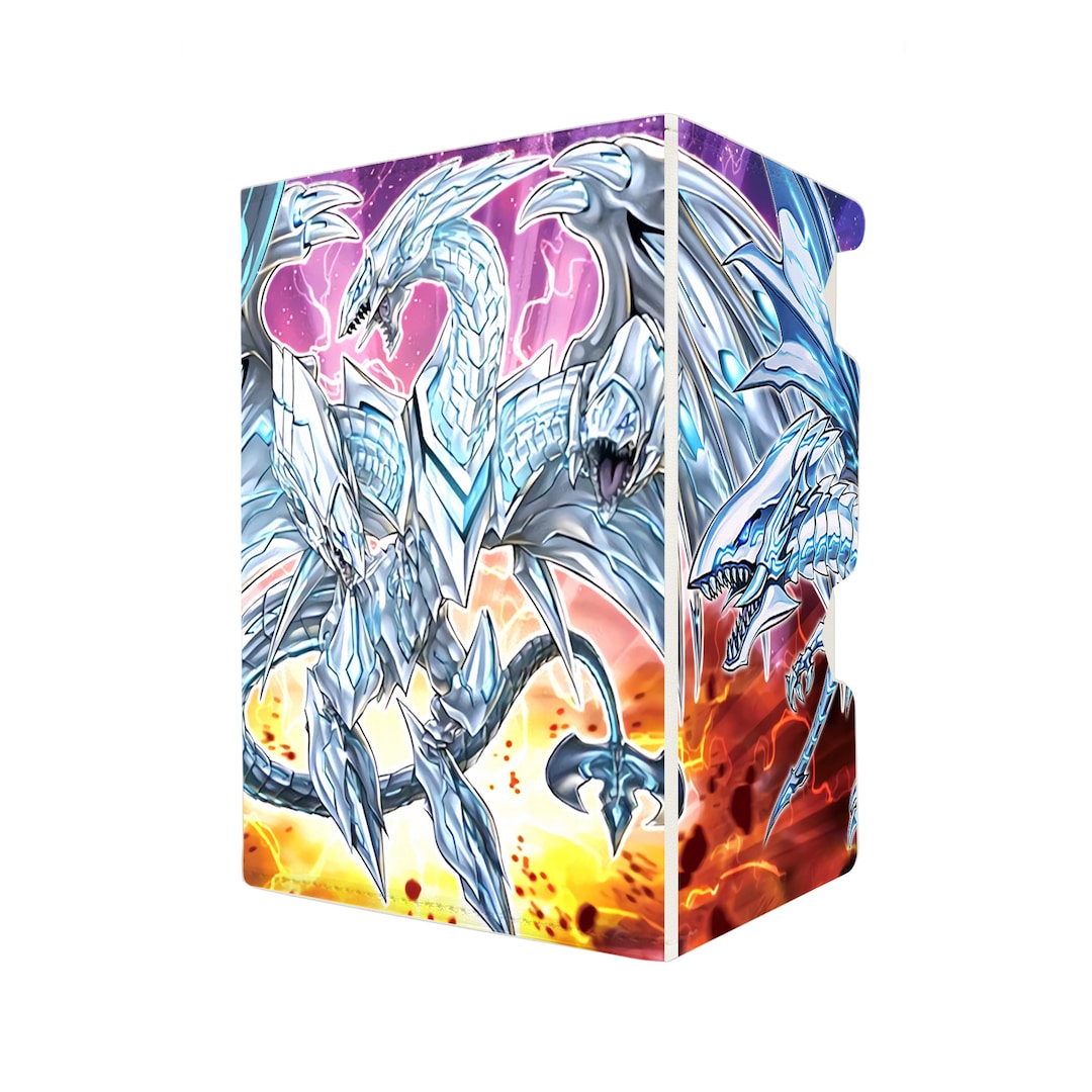 Neo Blueeyes Ultimate Dragon Deck Box 100 Double Sleeved Cards & Dice Tray Yugioh Custom