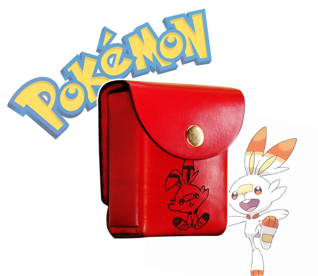 Pokemon Custom Leather Deck Box with Belt loop/Clip 3 Sizes Etsy