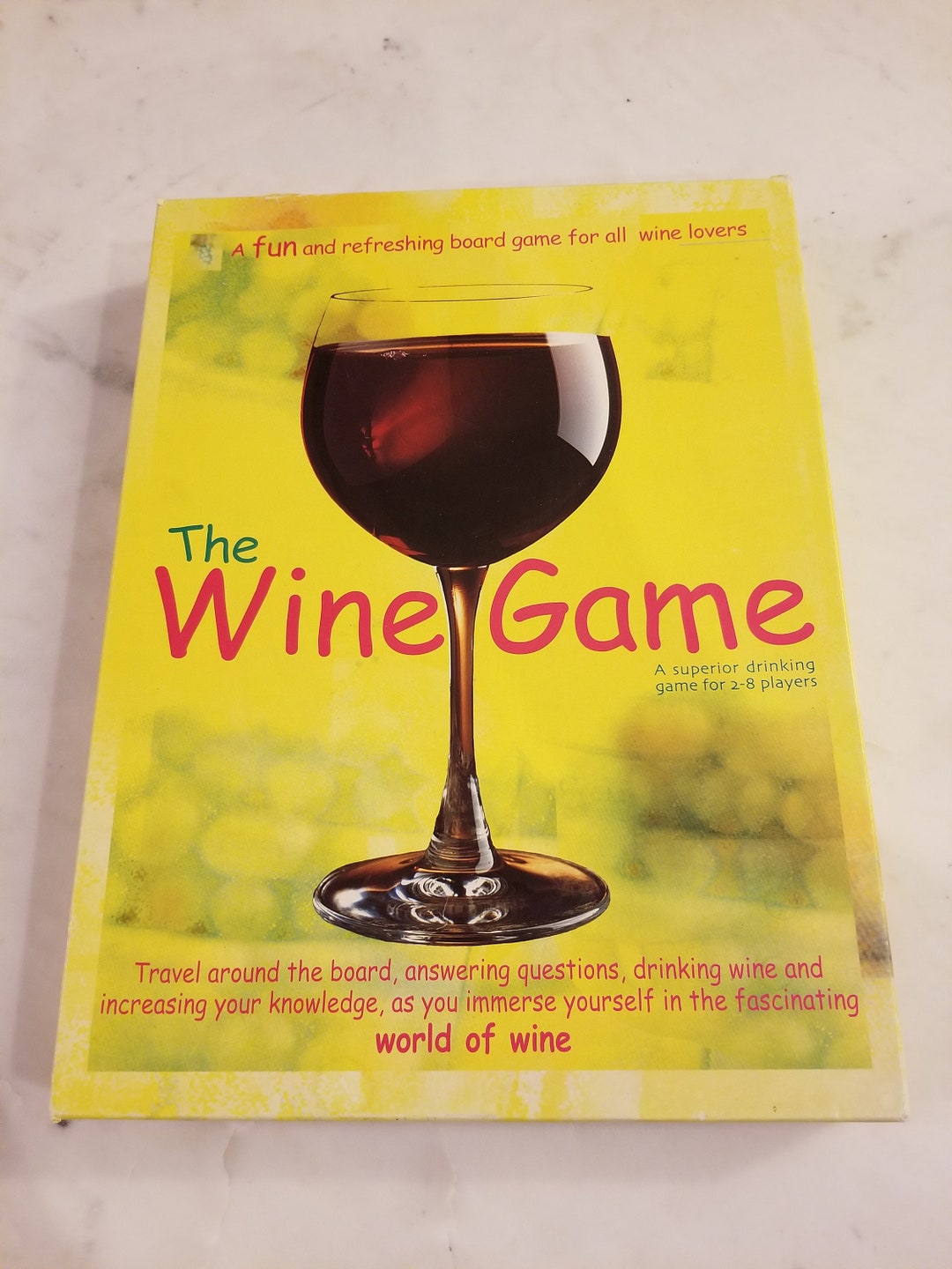 The Wine Game Board Game by Boxer Games 1997 Rare Find Etsy
