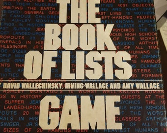 The Book of list game - vintage boardgame RARE 1979