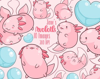 Cute Axolotl Art Etsy Cute Axolotl Art Etsy