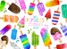Watercolor Popsicles Clipart - Dessert Download - Instant Download - Summer Treats - Ice Cream