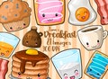 Kawaii Breakfast Clipart: 21 Food Designs (Digital Download)