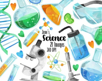 Science Watercolor | Etsy