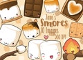 Kawaii Smores Clipart - Smore's ClipArt - Instant Download - Camping food Graphics - Cute Marshmallows - Chocolate - Graham Crackers