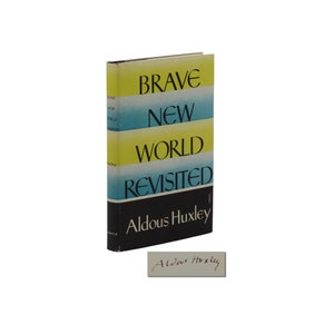 Brave New World Revisited ~ SIGNED by ALDOUS HUXLEY ~ First Edition 1st ~ 1958