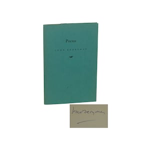 Poems by JOHN BERRYMAN ~ SIGNED First Edition 1942 ~ Poet&#39;s 1st Separate Book Publication