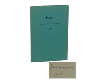 Poems by JOHN BERRYMAN ~ SIGNED First Edition 1942 ~ Poet's 1st Separate Book Publication