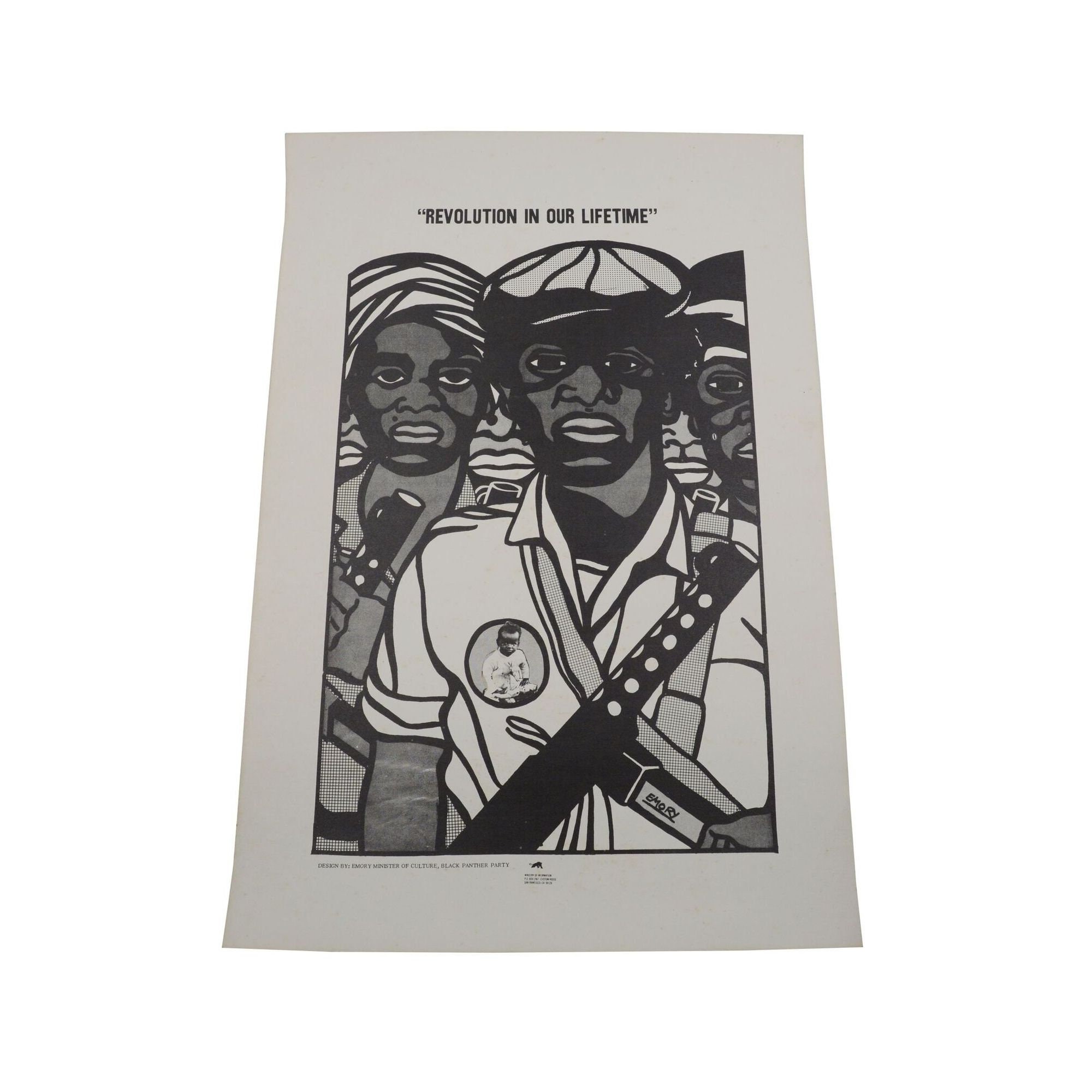 Œuvre Révolutionnaire Emory Douglas 1973 - Black Panther Party, Art Afro-américain