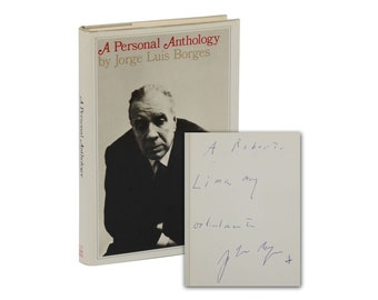 Antologia osobista ~ podpisana przez JORGE LUIS BORGES ~ kopia stowarzyszeniowa 1967