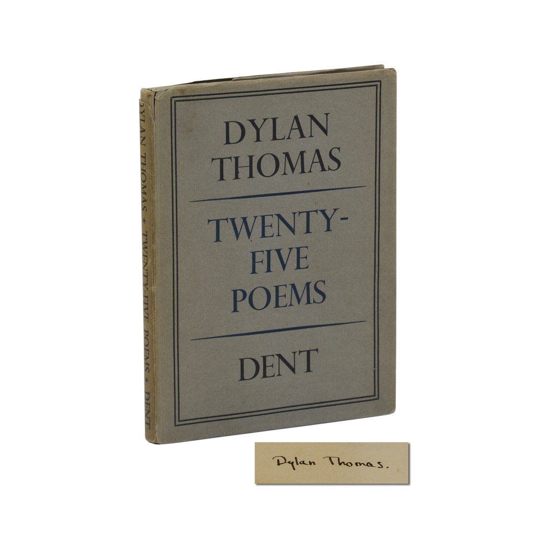 Twenty Five Poems ~ SIGNED by DYLAN THOMAS ~ First Edition ~ 2nd ...