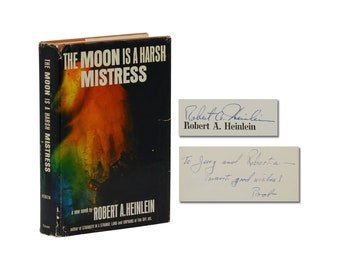 The Moon is a Harsh Mistress SIGNED by ROBERT A. HEINLEIN First Edition 1966 1st