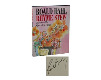 Rhyme Stew ~ SIGNED by ROALD DAHL ~ First Edition 2nd Printing ~ 1989 Hardcover