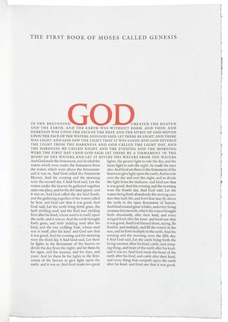 Barry Moser / Holy Bible Containing All the Books of the Old Limited Signed 1999 image 6