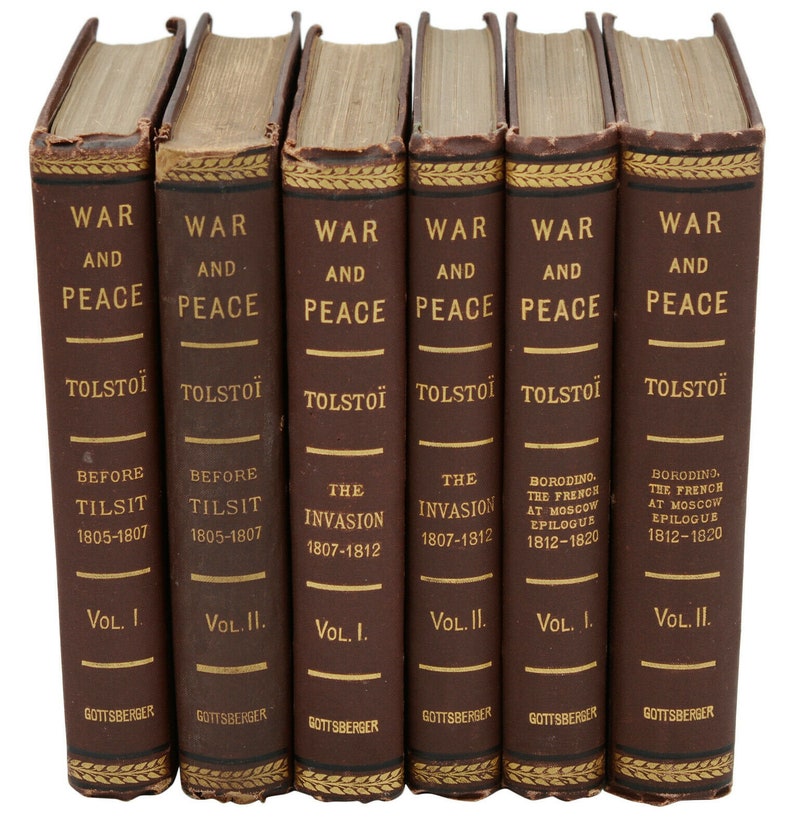 War and Peace LEO TOLSTOY First US Edition All 1st Printings 1886 Tolstoi Etsy Canada