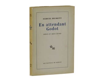 En Attendant Godot ~ SAMUEL BECKETT ~ True First Edition 1st French ~ 1952 Waiting For Godot