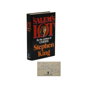 Salem's Lot ~ FIRMATO da STEPHEN KING ~ Prima edizione britannica ~ Prima stampa ~ 1976