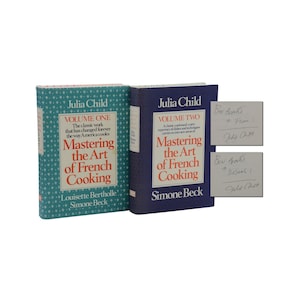 Mastering the Art of French Cooking ~ SIGNED by JULIA CHILD ~ 2 Volume Set