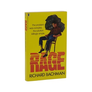 Rage ~ STEPHEN KING as Richard Bachman ~ First British Edition ~ NEL ~ 1st 1983