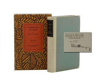 A Farewell to Arms ~ ERNEST HEMINGWAY ~ Signed Limited First Edition ~ 1st 1929