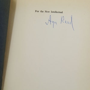 For The New Intellectual SIGNED by AYN RAND First Edition 1961 1st Printing image 5