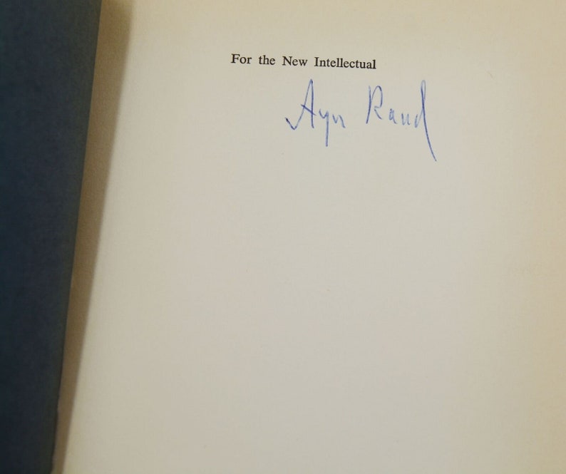 For The New Intellectual SIGNED by AYN RAND First Edition 1961 1st Printing image 5