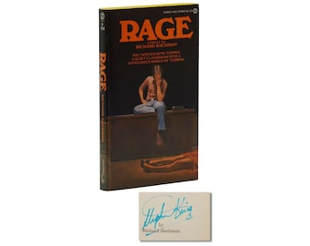 Rage ~ SIGNED by Stephen King writing as RICHARD BACHMAN First Edition 1977 1st