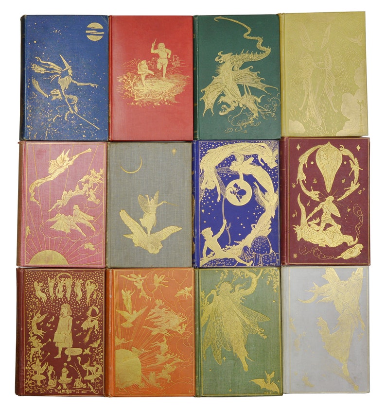First Edition Set of Fairy Books ANDREW LANG Red Blue Etsy