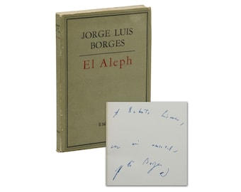 El Aleph autorstwa JORGE LUIS BORGES ~ Podpisany egzemplarz 1961 ~ Argentyna Opowiadania