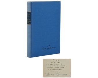On My Own ~ ELEANOR ROOSEVELT Signed Limited Presentation First Edition 1st 1958