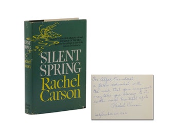 Silent Spring SIGNED by RACHEL CARSON to Alfred Eisenstaedt ~ First Edition 1962