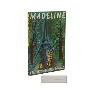 Madeline ~ SIGNED by LUDWIG BEMELMANS ~ Early Reprint ~ Vintage Hardcover 1939