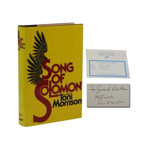 Song of Solomon ~ SIGNED by TONI MORRISON ~ Review Copy ~ First Edition 1st 1977