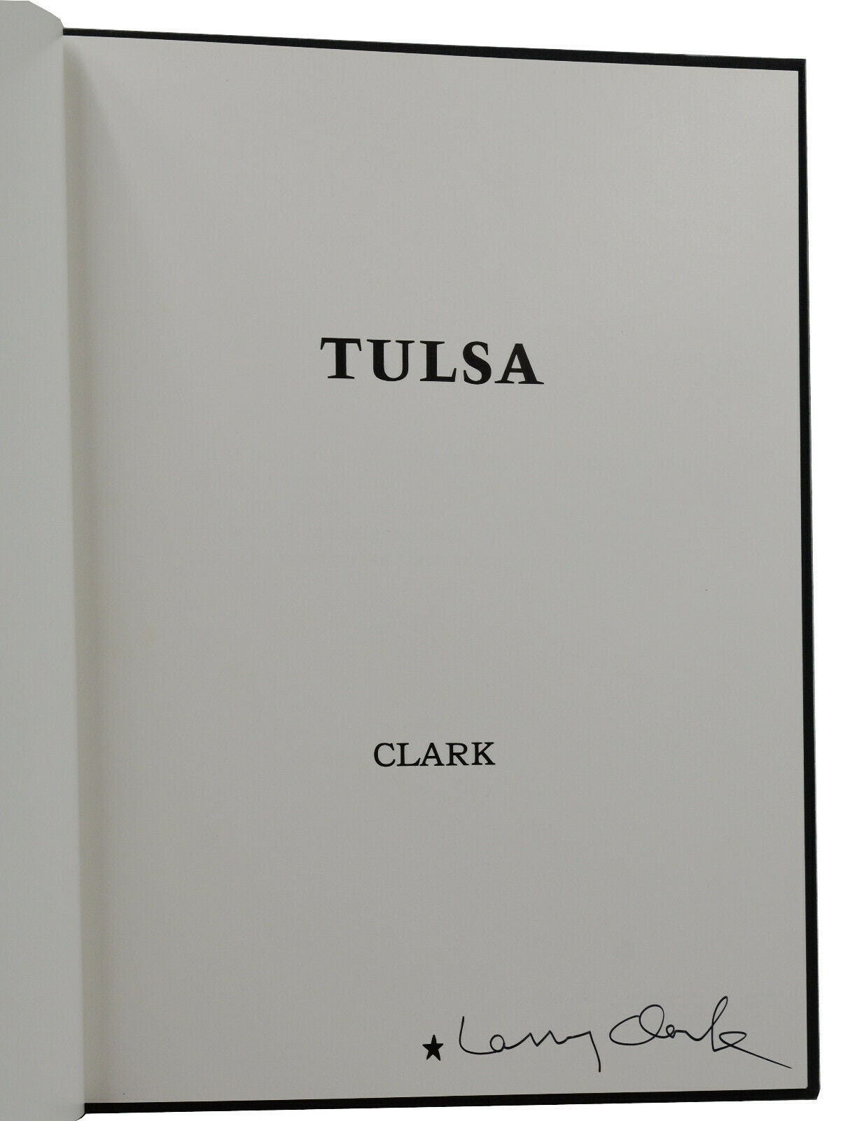 ラリー・クラーク「TULSA」ポスター　1979年　サイン入 Larry Clark 
