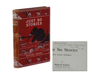 Just So Stories ~ SIGNED by RUDYARD KIPLING ~ Early Printing 1902 Association