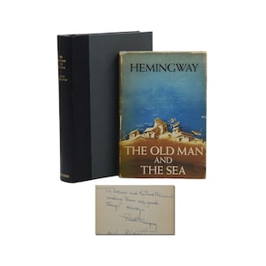 The Old Man and the Sea ~ Signed by ERNEST & MARY HEMINGWAY ~ c.1954 Autographed