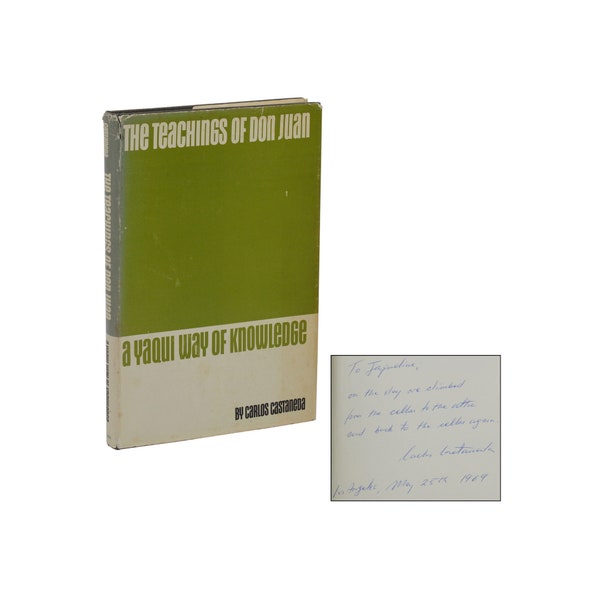 The Teachings of Don Juan ~ SIGNED by CARLOS CASTANEDA ~ First Edition 1968 1st